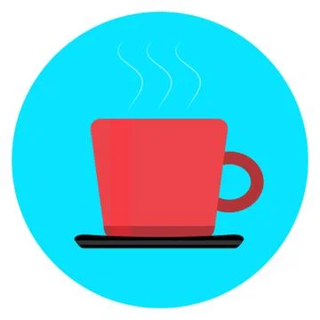 Cup of coffee tea icon vector Stock Illustration