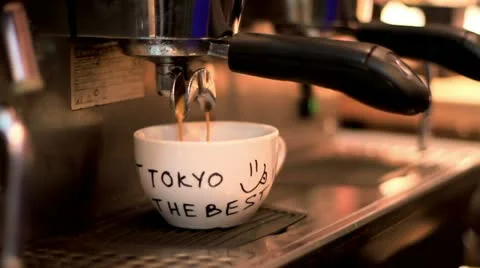 A cup of coffee in Tokyo Stock Footage 19349984