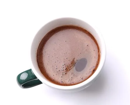 Cup of coffee top view Foto stock