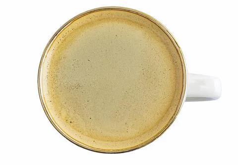 Cup of coffee top view Foto stock