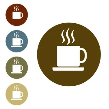 Cup of coffee. Vector.  Stock Illustration