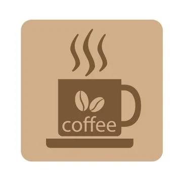 Cup of coffee. Vector.  Stock Illustration