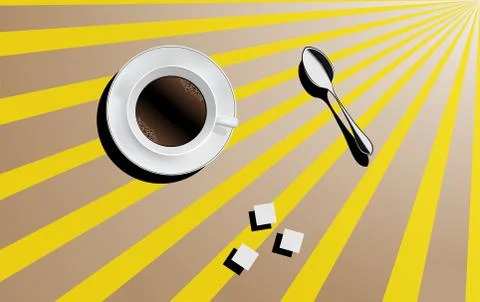 Cup of coffee. Vector illustration. Stock-Illustration