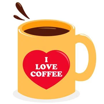 Cup of coffee. Vector illustration. Stock Illustration