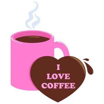 Cup of coffee. Vector illustration. Stock Illustration