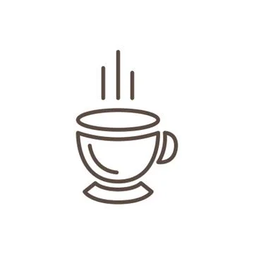 Cup of coffee vector illustration isolated flat illustration graphic design 스톡 일러스트