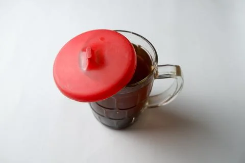 A cup of coffee on a white background Stock Photos