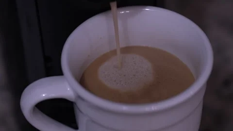 Cup of Coffee in White cup Stock-Footage 331113242