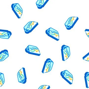 Cup coloring and drawing isometric icon seamless pattern Stock Illustration
