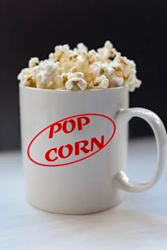 Cup of corn. Stock Photos