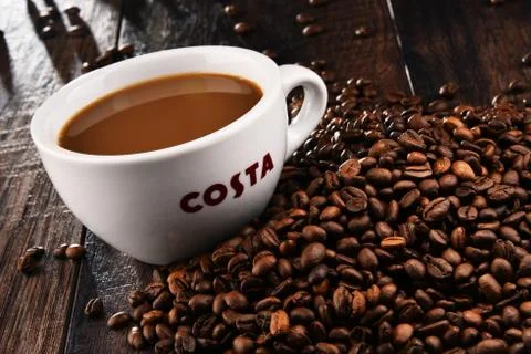 Cup of Costa Coffee Stock Photos