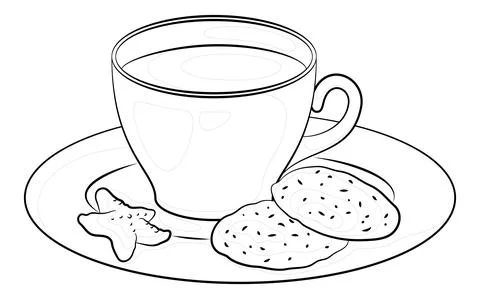 Cup with Drink Stock Illustration