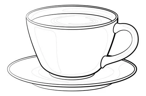 Cup with Drink Stock Illustration
