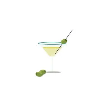 Cup with drink on white background. Main object. Comic bright color vector Stock Illustration