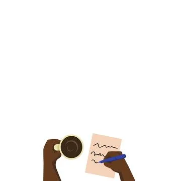 Cup with drink on white background. Main object. Comic bright color vector Stockillustratie