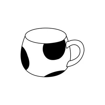 A cup for drinking tea or coffee vector Stock Illustration