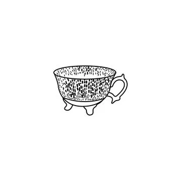 A cup for drinking tea or coffee vector Stock Illustration