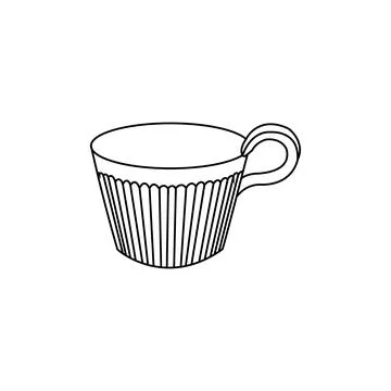 A cup for drinking tea or coffee vector Stock Illustration