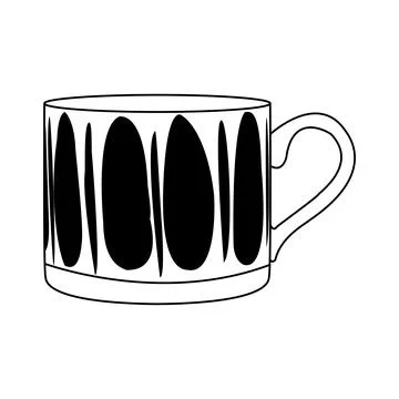 A cup for drinking tea or coffee vector Stock Illustration