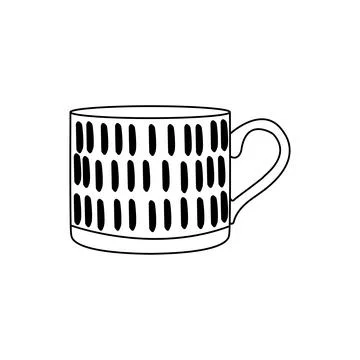 A cup for drinking tea or coffee vector Stock Illustration