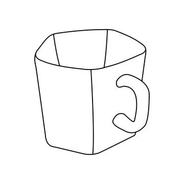 A cup for drinkingh tea or coffee vector Stock Illustration