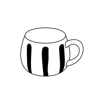 A cup for drinkingh tea or coffee vector Stock Illustration