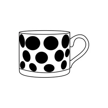 A cup for drinkingh tea or coffee vector Stock Illustration