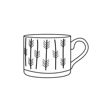 A cup for drinkingh tea or coffee vector Stock Illustration