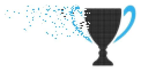 Cup Dust Pixel Icon Illustrazione stock