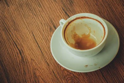Cup of empty coffee Stock Photos