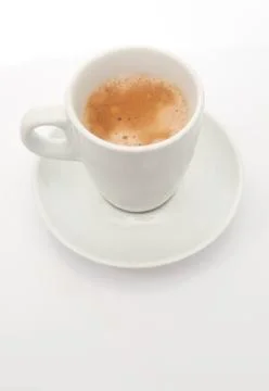Cup of espresso coffee Stock Photos