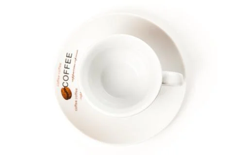 Cup of espresso coffee Stock Photos