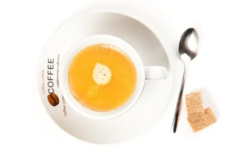 Cup of espresso coffee Stock Photos