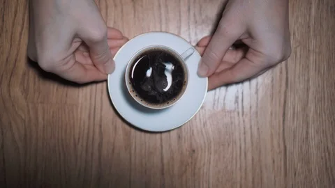 A cup of espresso Видео 100454813
