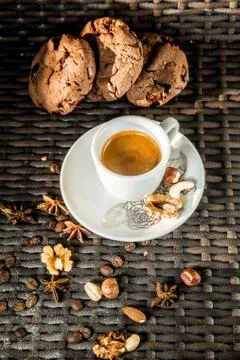 A cup of espresso Stock Photos