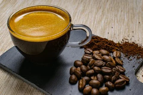 Cup of espresso Stock Photos