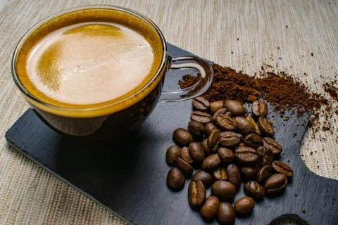 Cup of espresso Stock Photos