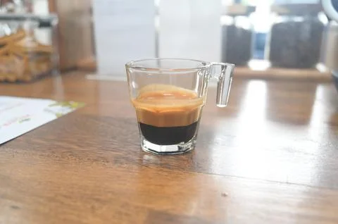 A cup of espresso Stock Photos