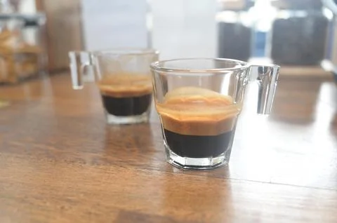 A cup of espresso Stock Photos