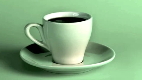 Cup of expresso coffee Stock Footage 132737769