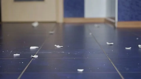 Cup falling and breaking Stock Footage 139569243