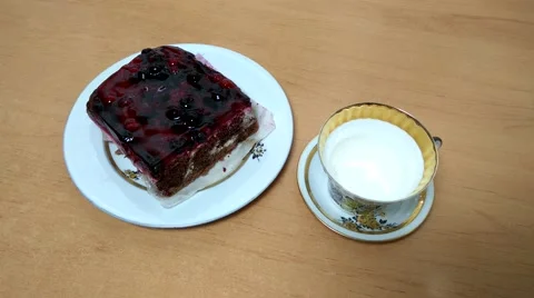 A Cup filled with black coffee Stock-Footage 68609385