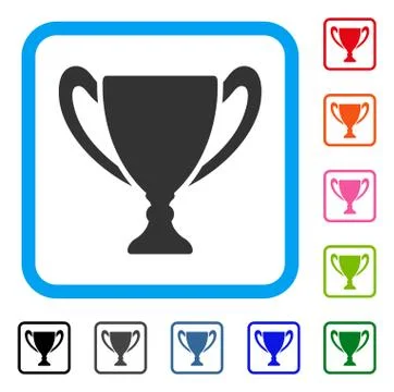 Cup Framed Icon Stock Illustration