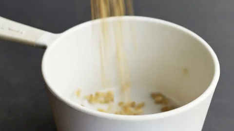 Cup of Freekeh Stock Footage 70018004