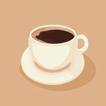 Cup of Fresh Coffee Stock Illustration