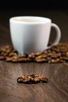 Cup full of coffee 스톡 사진