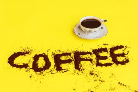 A cup full of coffee 스톡 사진