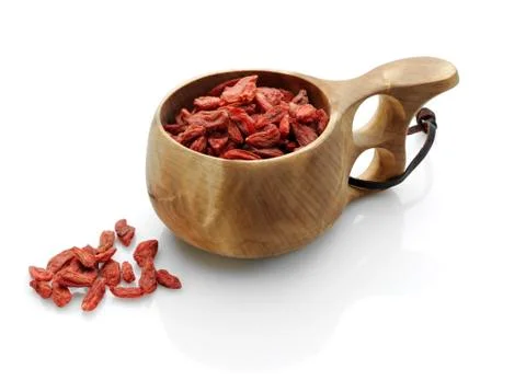 Cup of goji Stock Photos