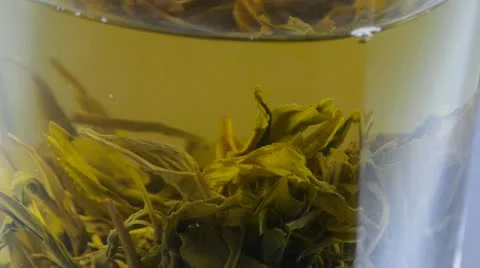 A cup of green tea. Stock Footage 11236022