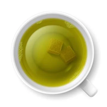 Cup of green tea Stock Illustration